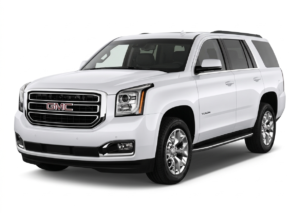 Premium GMC Yukon XL taxi service from Makkah to Madinah for Umrah pilgrims.