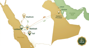 Saudi taxi service routes – Makkah, Madinah, Jeddah, Taif and Eastern Province with Umrah Taxi Car